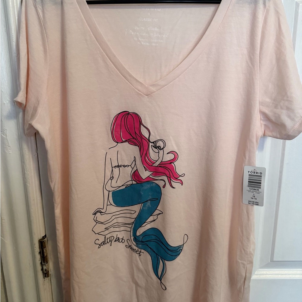 Torrid Pink Mermaid Graphic Tee
